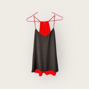 Express Reversible Barcelona Tank Top Cami in Black and Red
